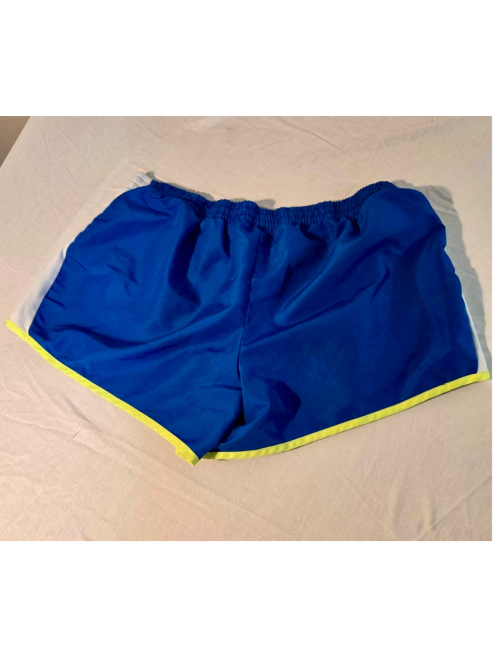 Danskin Now Girls Athletic Running Shorts Cobalt Blue Neon Trim XL 16-18 W-212